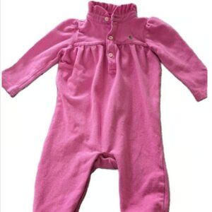 Ralph Lauren Baby One Piece Knit Body Suit 6 mo Fuschia Pink